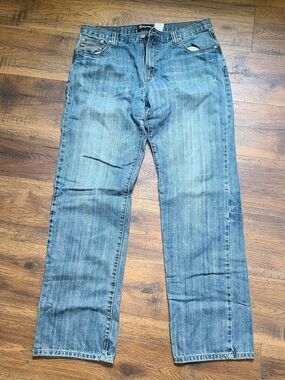 Petrol Men Jeans - Classic Straight Leg Blue Denim 36